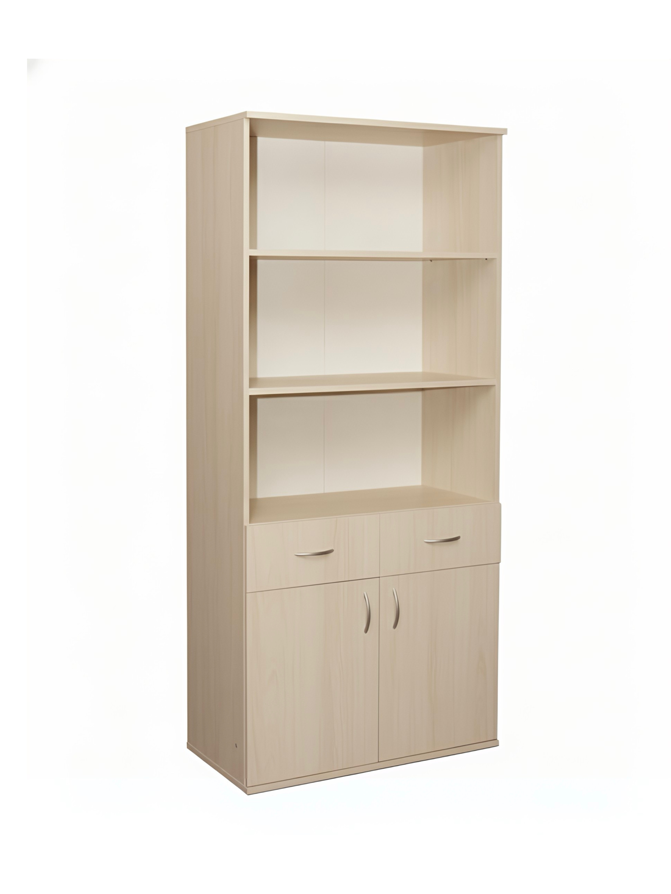 Шафа книжкова з 2-дверна, з 2-ма шухлядами, з 4-ма полицями, 802х403х1816, АНШАР ГРУП (0640)